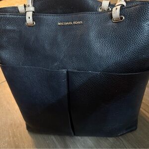 Michael Kors Black Pebbled Leather Tote